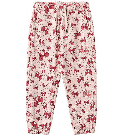 Wheat Sweatpants - Cosmo - Almond Peach Bows