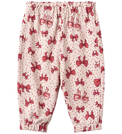 Wheat Sweatpants - Cosmo - Almond Peach Bows