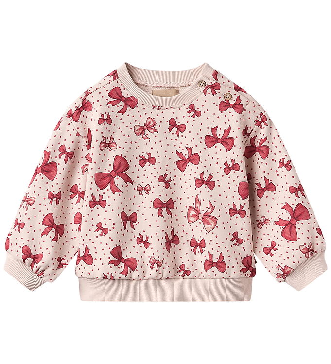 Wheat Sweatshirt - Lia - Almond Peach Bows