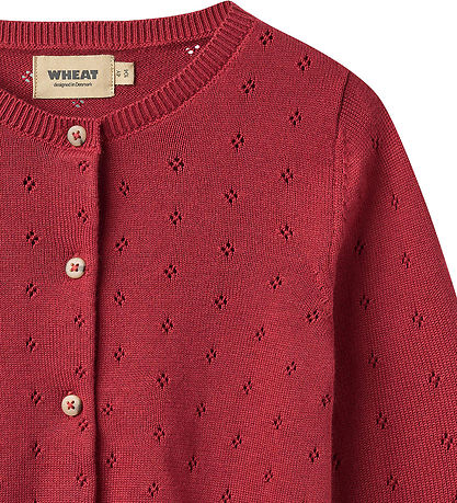 Wheat Cardigan - Strik - Maia - Red Cherry