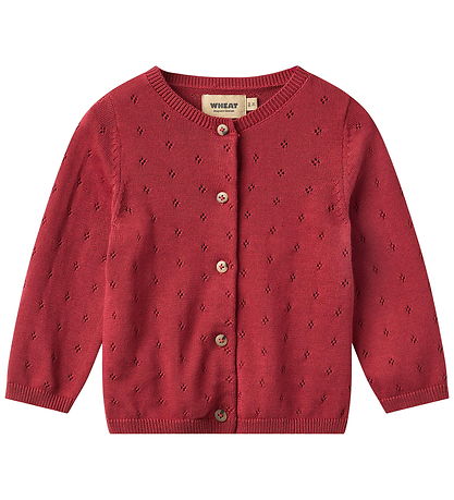 Wheat Cardigan - Strik - Maia - Red Cherry