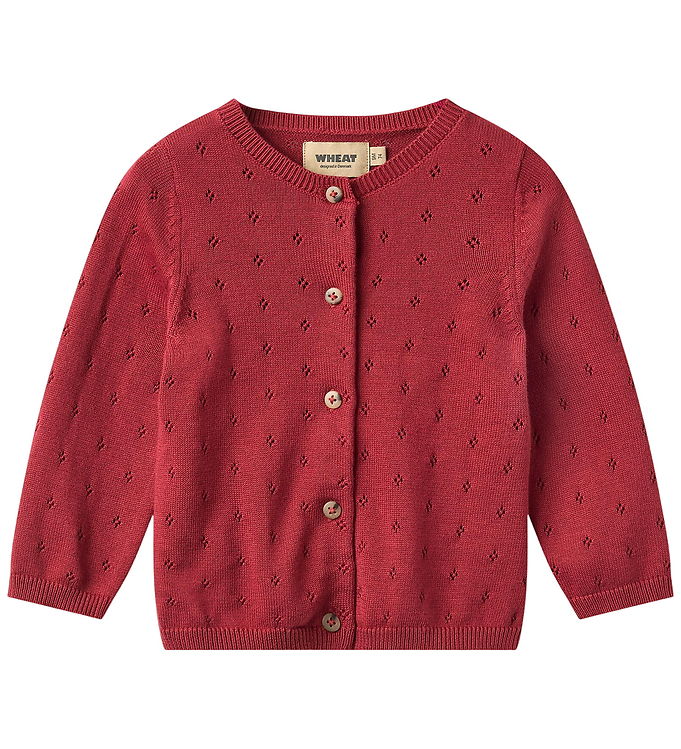 Wheat Cardigan - Strik - Maia - Red Cherry