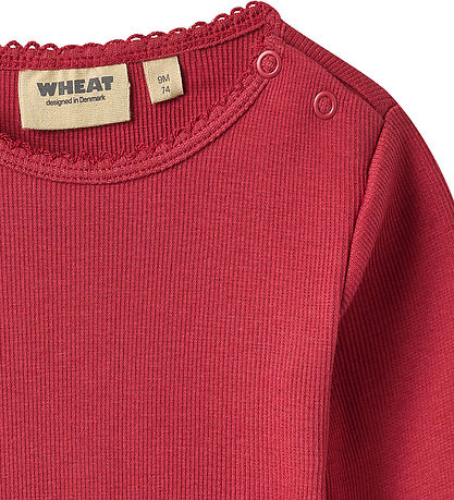 Wheat Body l/æ - Rib - Regitze - Red Cherry