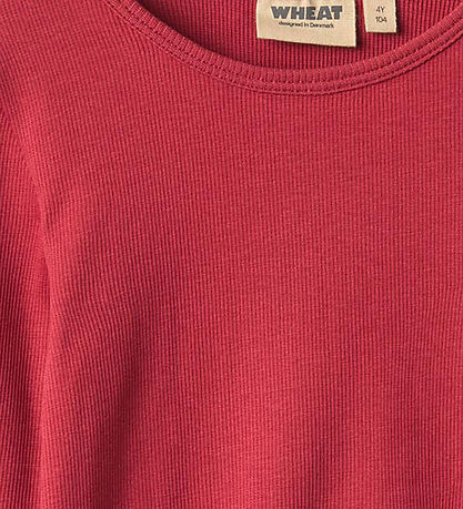 Wheat Bluse - Rib - Ida - Red Cherry