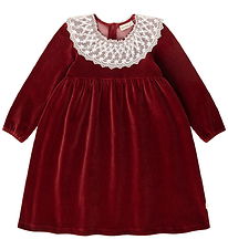 Thats Mine Kjole - Velour - Walentina - Rust Wine