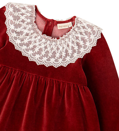 Thats Mine Kjole - Velour - Walentina - Rust Wine