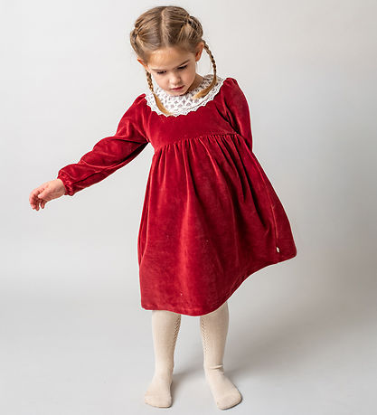 Thats Mine Kjole - Velour - Walentina - Rust Wine