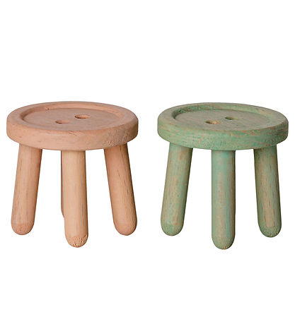 Maileg Stolsæt - Mus - Light rose/Light mint