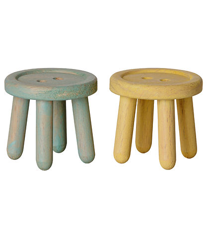 Maileg Stolsæt - Mus - Mint/Light yellow