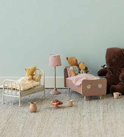 Maileg Miniature Seng - Teddy mom - Rose
