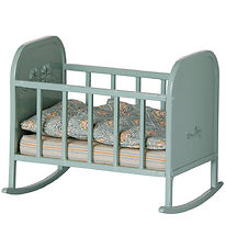 Maileg Miniature Vugge - My - Blue mint