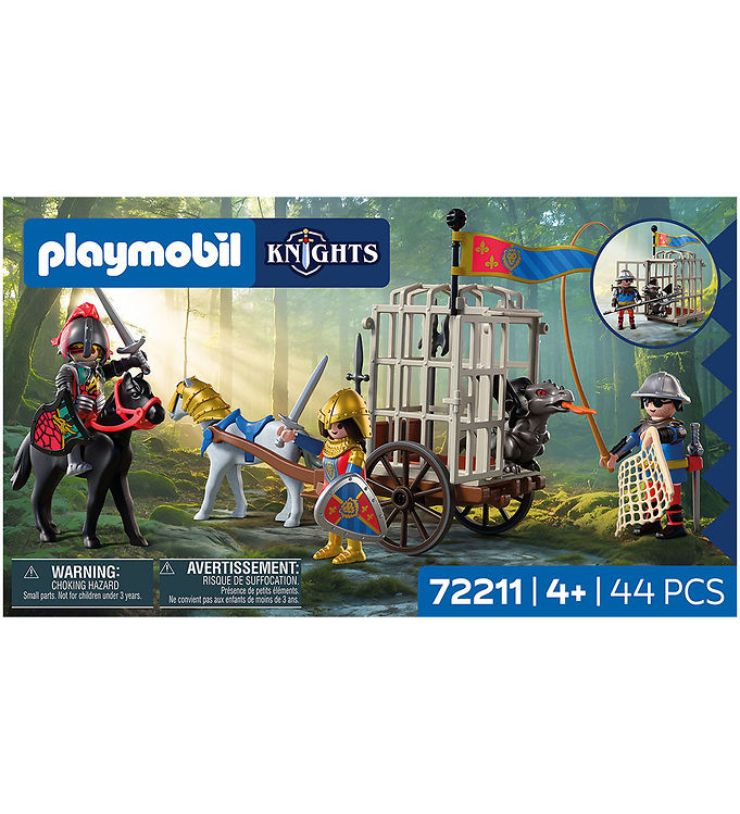 Playmobil Knights - Dragebortførelse 72211 - 44 Dele