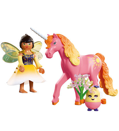 Playmobil Fantasy & Magic - Enhjørning-Morgendug Med Fe 72218 - 