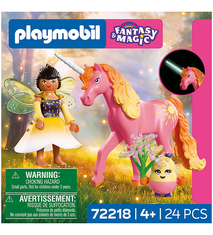 Playmobil Fantasy & Magic - Enhjørning-Morgendug Med Fe 72218 -