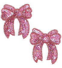 Konges Sløjd Hair Clips - 2-Pack - Sequin Bow - Rapture Rose