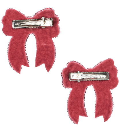 Konges Sløjd Hårspænder - 2-pak - Sequin Bow - Rapture Rose