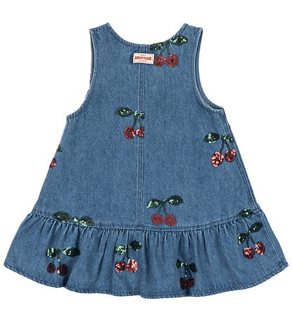 Konges Sløjd Kjole - Denim - Magot - Cherry Sequin