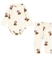 Konges Sløjd Sæt - Bukser/Body l/æ - Teddy Bear