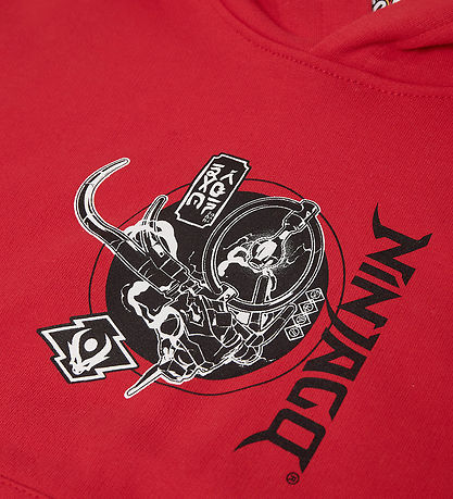 LEGO® Wear Ninjago Hættetrøje - LWSian 705 - Rød m- Print