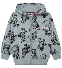 LEGO® Fortnite Cardigan - LWSian 702 - Grå m. Print