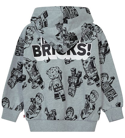 LEGO® Fortnite Cardigan - LWSian 702 - Grå m. Print