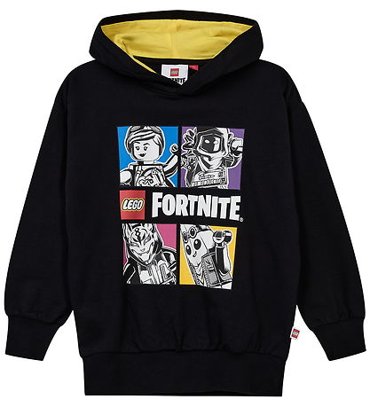 LEGO® Fortnite Hættetrøje - LWSian 700 - Sort m. Print
