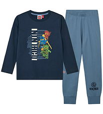 LEGO® Ninjago Nattøj - LWAiko 710 - Navy/Blå m. Selvlysende