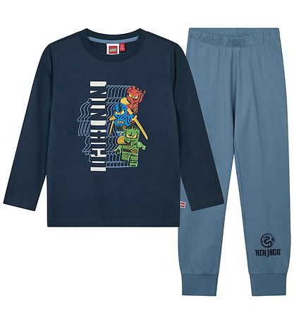 LEGO® Ninjago Nattøj - LWAiko 710 - Navy/Blå m. Selvlysende