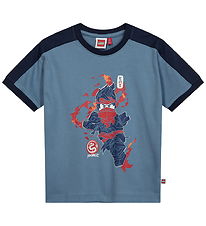 LEGO® Ninjago T-shirt - LWTaj 710 - Blå m. Print