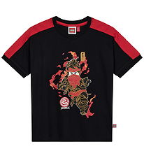 LEGO® Ninjago T-shirt - LWTaj 710 - Sort m. Print