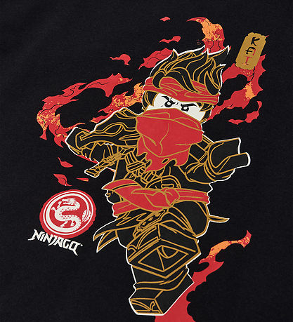 LEGO® Ninjago T-shirt - LWTaj 710 - Sort m. Print