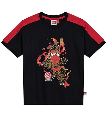 LEGO® Ninjago T-shirt - LWTaj 710 - Sort m. Print