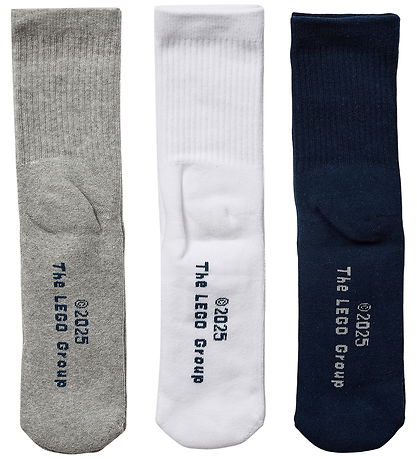 LEGO® Wear Strømper - 3-pak - LWAiko 722 - Navy/Hvid/Grå