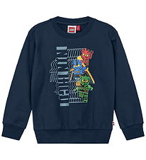 LEGO® Ninjago Sweatshirt - LWSian 714 - Navy m. Print