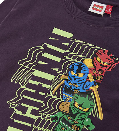 LEGO® Ninjago Sweatshirt - LWSian 714 - Lilla m. Print