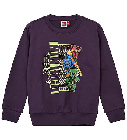 LEGO® Ninjago Sweatshirt - LWSian 714 - Lilla m. Print