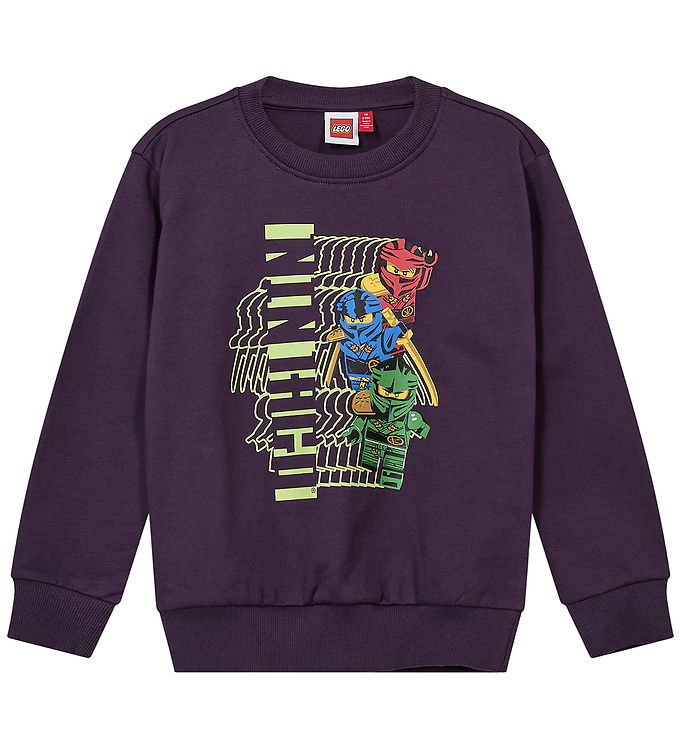 LEGO® Ninjago Sweatshirt - LWSian 714 - Lilla m. Print