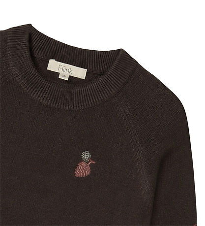 Fliink Bluse - Strik - Benna Pinecone - Coffee Bean