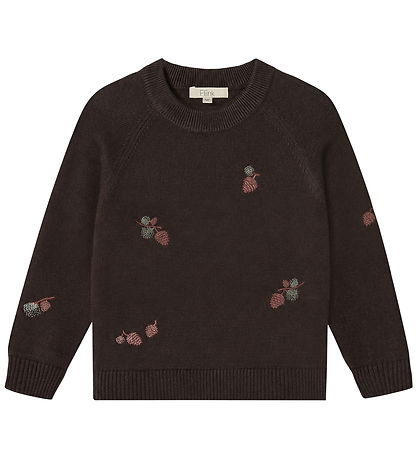 Fliink Bluse - Strik - Benna Pinecone - Coffee Bean