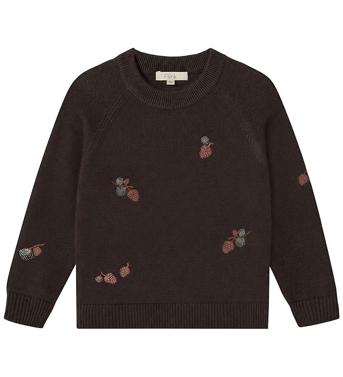 Fliink Bluse - Strik - Benna Pinecone - Coffee Bean