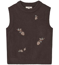 Fliink Vest - Strik - Benna Pinecone - Coffee Bean