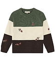 Fliink Bluse - Strik - Benna Pinecone - Beetle/Sandshell/ Coffee