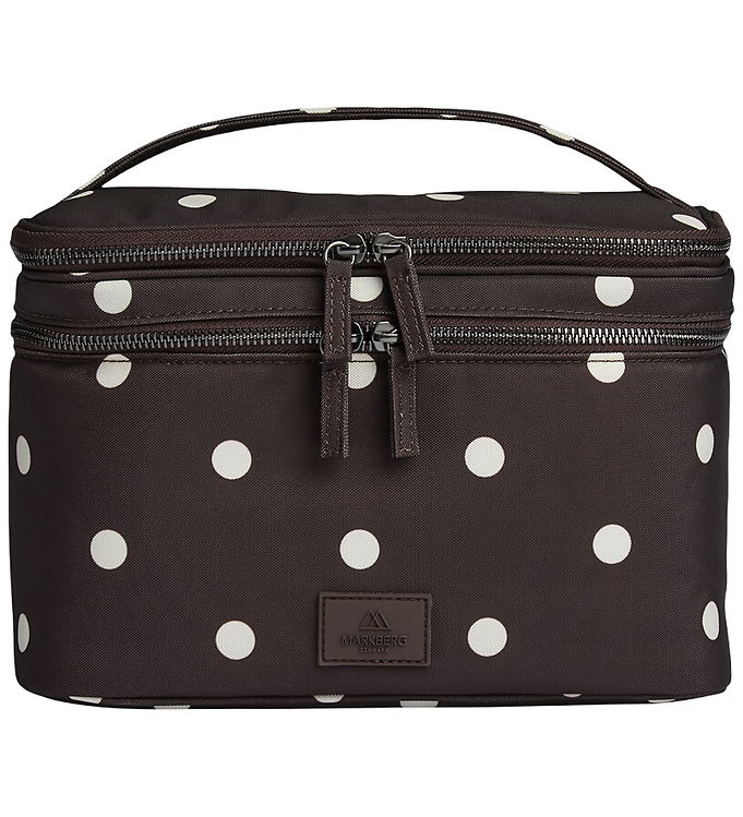 Markberg Toilettaske - TreasureMBG - Recycled - Polka Dot/Brun