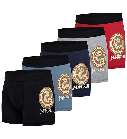LEGO® Ninjago Boxershorts - 5-pak - LWAkio 706 - Rød/Blå/Gr