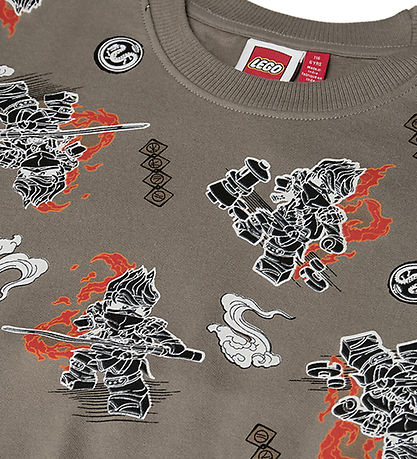 LEGO® Ninjago Sweatshirt - LWSian 715 - Brun m. Print