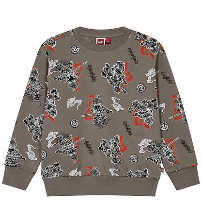 LEGO® Ninjago Sweatshirt - LWSian 715 - Brun m. Print