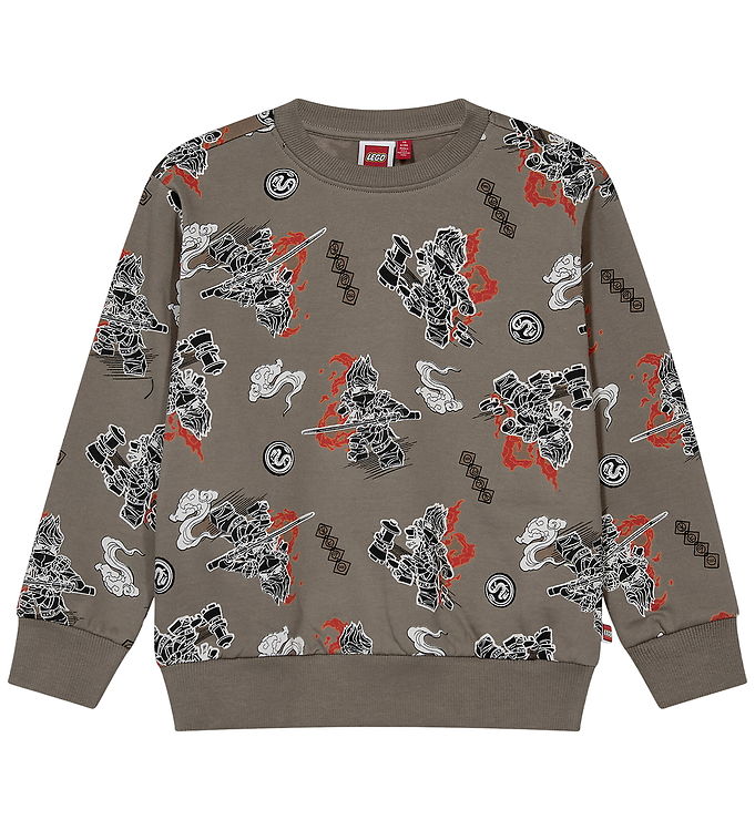 LEGO® Ninjago Sweatshirt - LWSian 715 - Brun m. Print