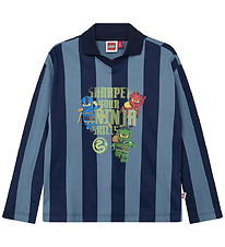 LEGO® Ninjago Bluse - LWTaj 716 - Blå m. Print/Striber