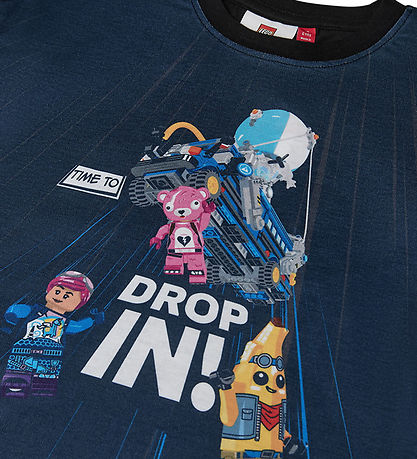 LEGO® Fortnite Bluse - LWTaj 707 - Mørkeblå m. Print