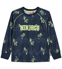 LEGO® Ninjago Bluse - LWTaj 714 - Mørkeblå m. Print